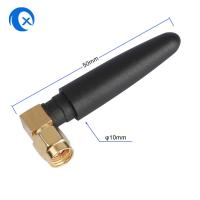 China Short Rubber Antenna 868 MHZ / High Gain Indoor Antenna With Right SMA Male Angle factory