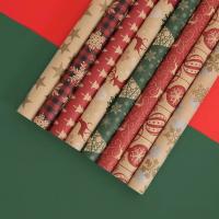 Quality Christmas Wrap Paper 50*70cm 80g Kraft Paper Gift Paper Wrapping for sale