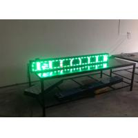 China High Brightness Trivision LED Text Display / outdoor led message boards P10 Single Green factory