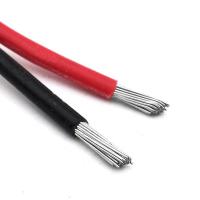 Quality 1.5mm2 PV Solar Cable Dual Core 2000 AWG Flame Resistance Tinned Copper Conductor for sale