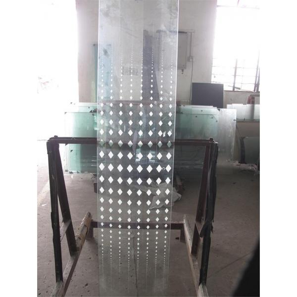 Quality Silk Printing Tempered Art Glass Glass Shower Wall Panels For Interior for sale