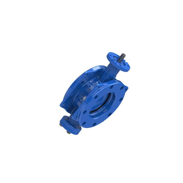 Quality Rubber Seat Flanged Double Eccentric Butterfly Valve Carbon Steel Base Available for sale