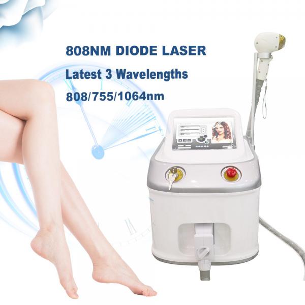 Quality Portable 808nm Diode Laser Hair Removal Machine Full Body Permanent Hair Removal for sale
