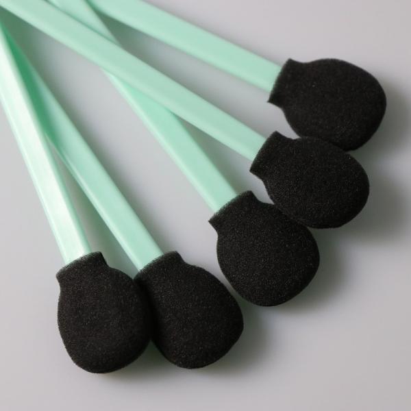 Quality SGS Certificated Cleanroom Swab With Black Big Round Head For Printer Cleaning for sale