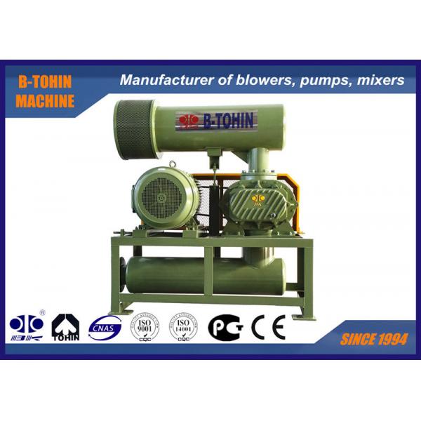 Quality 60-100KPA Roots Rotary Lobe Blower , Pneumatic Low Noise Aeration Air Blower for sale