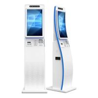 Quality ODM Curved Surface Touch Screen Self Service Kiosk 23.6 inch With QR Code for sale