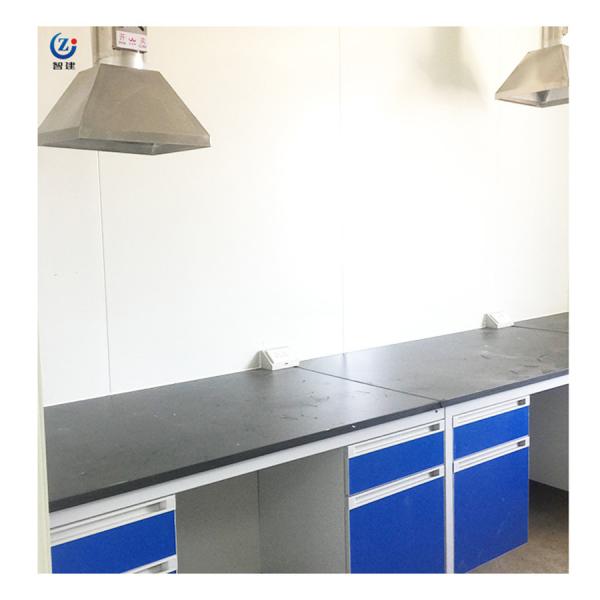 Quality Heat Resistant Lab Work Station , W750mm Wall Mounted Laboratory Island Bench for sale