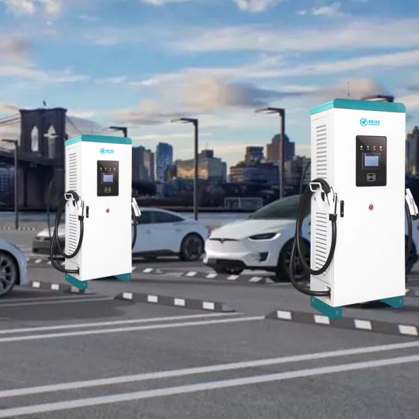 Quality Fast Charging DC 120kw EV Charger All In One With Double Charging Gun for sale