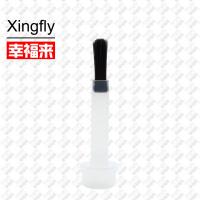 China Black Fingernail Polish Brushes For Nail Polish PE Plastic Nylon Material factory