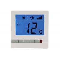 China Air Conditioner Fan Coil Thermostat With Remote Control , Digital Lcd Display factory