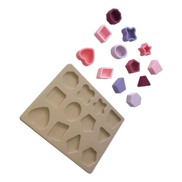 Quality Silicone Educational Toys DIY Geometry 3D Jigsaw Puzzle Customized for sale