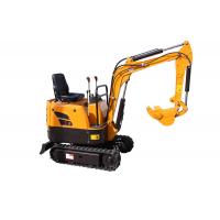 Quality 0.02m3 Mini Crawler Excavator For Garden Farmland Small Project Yellow for sale