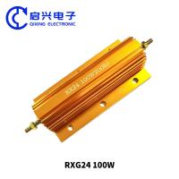 Quality RX24 RXG24 Wire Wound Resistor 100W 200RJ With Gold Aluminum Shell for sale