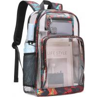 China Clear Backpack Heavy Duty Kids Backpacks for Boys Clear Bookbag Stadium Approved Transparent Bags factory