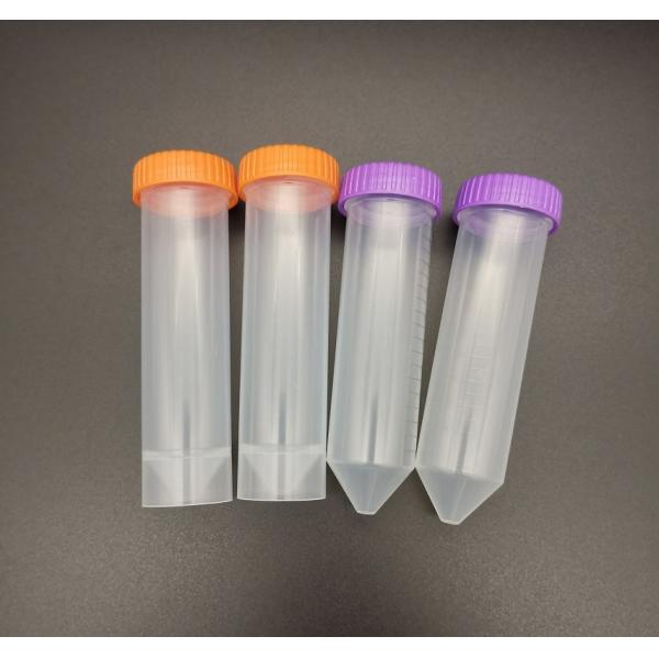 Quality EO Irradiation Medical Laboratory Consumables 50ml Screw Cap Graduated Conical Centrifuge Tube for sale