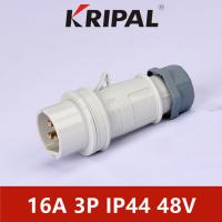 china IEC Standard IP44 Waterproof Low Voltage Power Plug 48V 3P 16A 12H