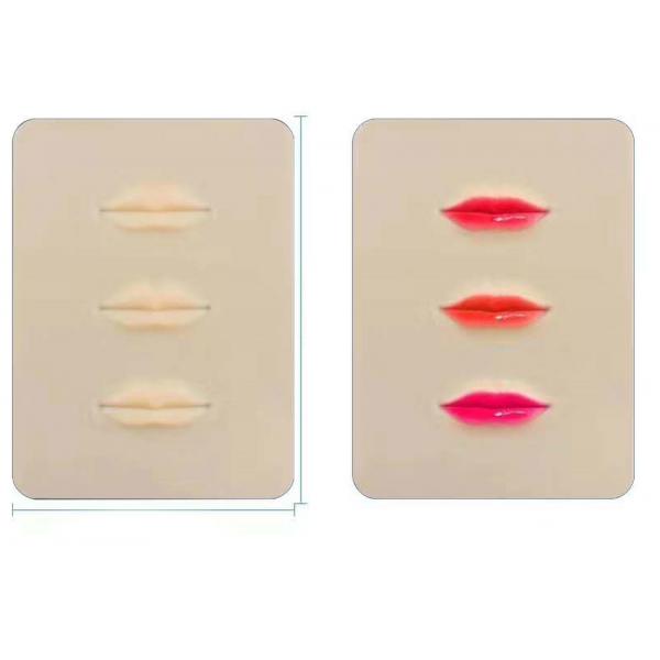 Quality PMU Permanent Makeup Rubber 3D Lips Practice Skin Tattoo Mat To Practice Perfect Eyebrow for sale