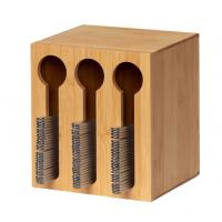 Quality 3-6L Bamboo Organizer Boxes Wood Western Restaurant Knife And Fork Cutlery for sale