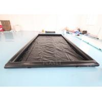 China Black Portable Garage Floor 10'x20' Inflatable Car Wash Mat for sale