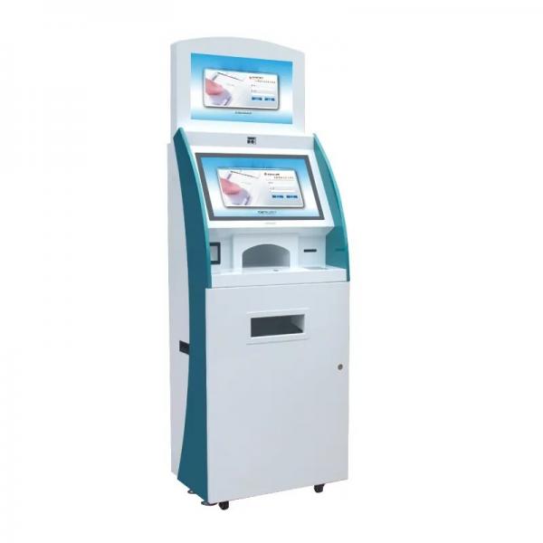 Quality Free Standing Touch Screen Payment Kiosk 22 Inch Capacitive Self Service Kiosk for sale