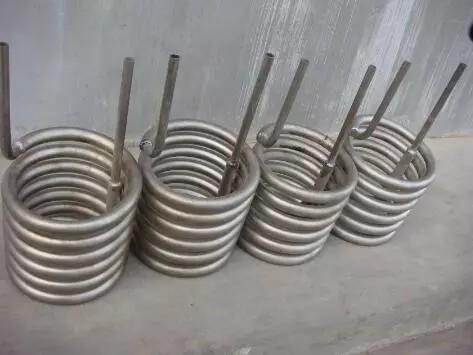 Quality Bespoke Titanium Chiller Coil Tubing Pure Ti Gr2 Seamless Welded For Tubular Heat Exchanger for sale