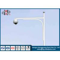 China Powder Coated Galvanized CCTV Camera Posts for Security / Traffic Surveillance factory