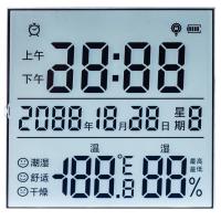 Quality ODM White Background HTN LCD 7 Segment Display Electronic Calendar LCD Display for sale