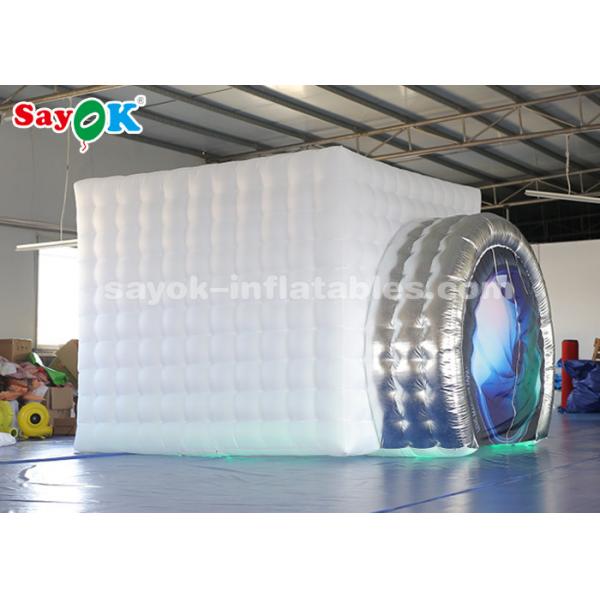 Quality Professional Photo Studio Camera Shaped Inflatable Photo Booth External White Sliver 3*2.7*2.5m for sale