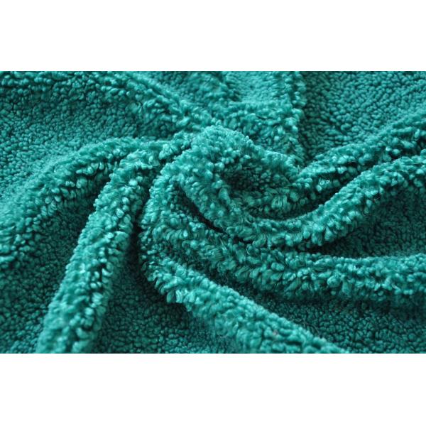 Quality Green 100P Wool Warp Knitted Fabric With Good Longitudinal Stability for sale