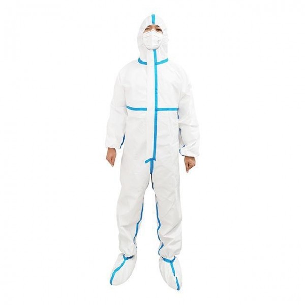Quality GB19082-2009 Disposable White Coverall Suits for sale