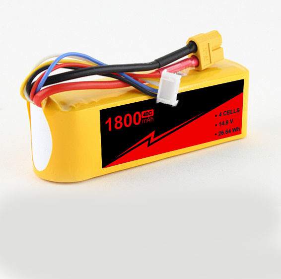 Quality XT-60 Connector 14.8 V Lipo Battery 45C 1800mAh Lipo 4s Hard Case for sale