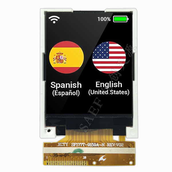 Quality 128x160 TFT LCD Display Screen 1.8 Inch QQVGA SPI Interface for sale