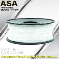China ASA 3D Printer Filament Ultraviolet Resist 1.75 / 3.0mm Black White Colors factory