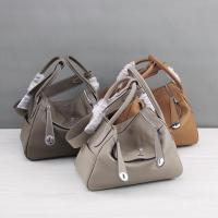 China women high quality tan leather bags 30cm 26cm lychee leather handbags designer bags M-G02-23 factory