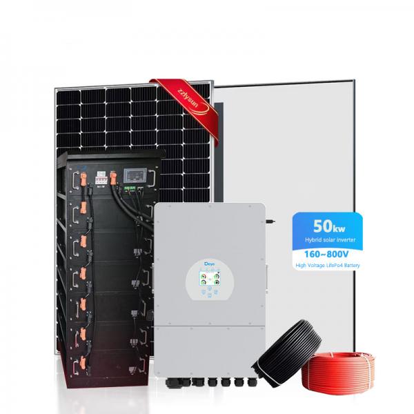 Quality Photovoltaic Solar Energy Power System PV Rooftop With Lithium Batteries for sale