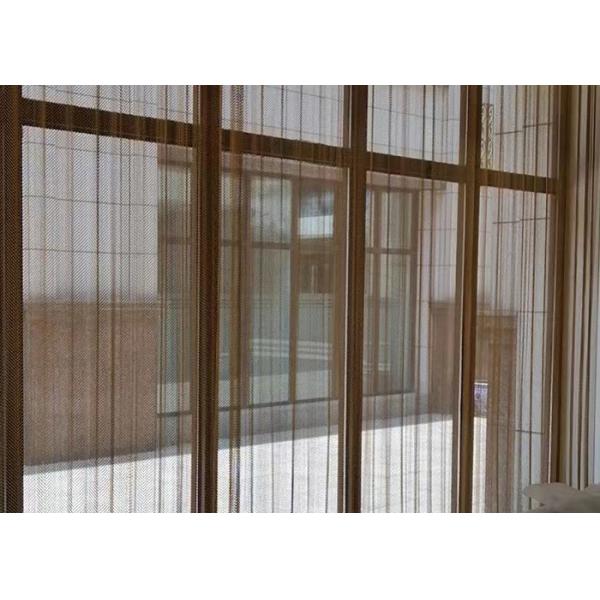 Quality 1.5mm Metal Mesh Drapes For Fireplace Room Dividers for sale