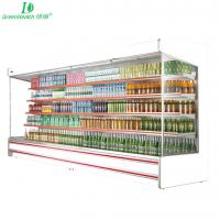China Modern Fan Cooling Open Chiller fridge for Beverage / Fruit / Vegetable factory