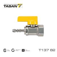 Quality L Handle 5 Bar Brass Straight Ball Valve 3/8 Inch Gas Valve T137 62 for sale