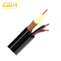 China CFTV Digital Coaxial Cable For Security Camera , Yellow Solid PE Insulation factory