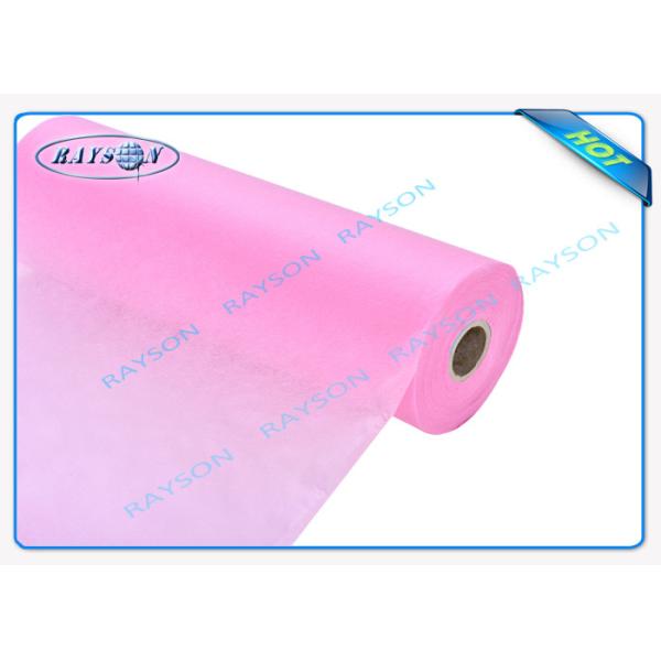 Quality Pink Disposable Medical Non Woven Cloth 100% Raw Material Environmental for sale