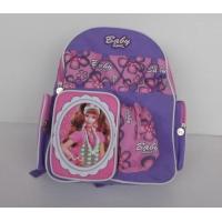 Quality Pretty Cartoon Character Backpacks , Personalized Kids Backpacks Purple for sale