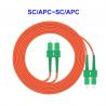 China 2 Core Multimode Fiber Optic Cable SC APC To SC APC Fiber Patch Cord factory