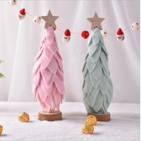 China Wool Felt Material Christmas Ornament Crafts Custom Logo With Big Leaf Decoration factory
