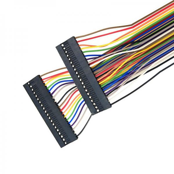 Quality Flat Rainbow Ribbon Cable , 1.27mm Dupont Ribbon Cable 20 Pins for sale
