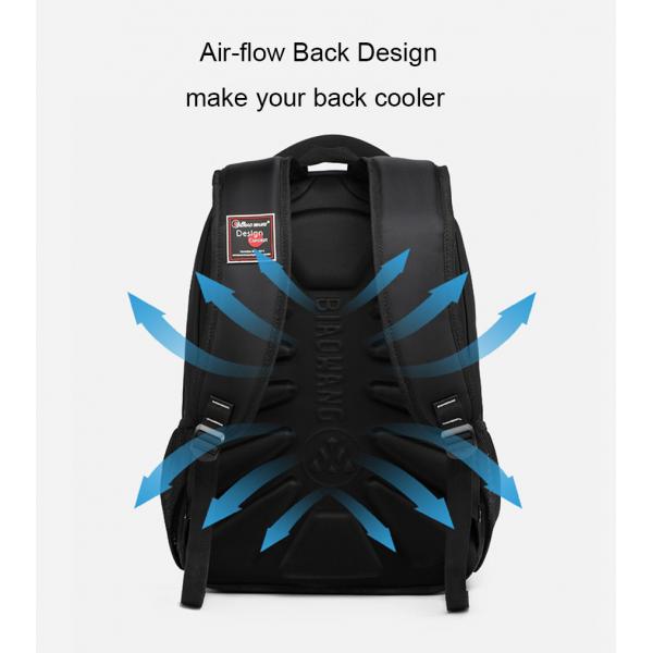 Quality Large Backpack Travelling Bags Leather Zip Motorcycle Ventilative Compartment for sale