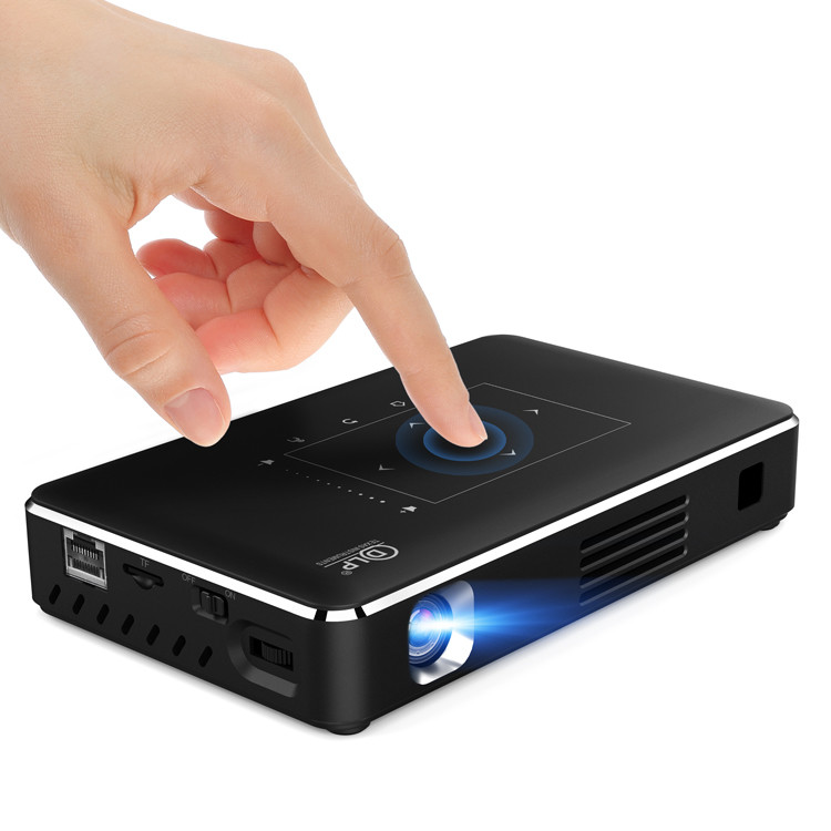 China Led Light Type Mini Portable Projector Handheld For Family Theater Conference factory