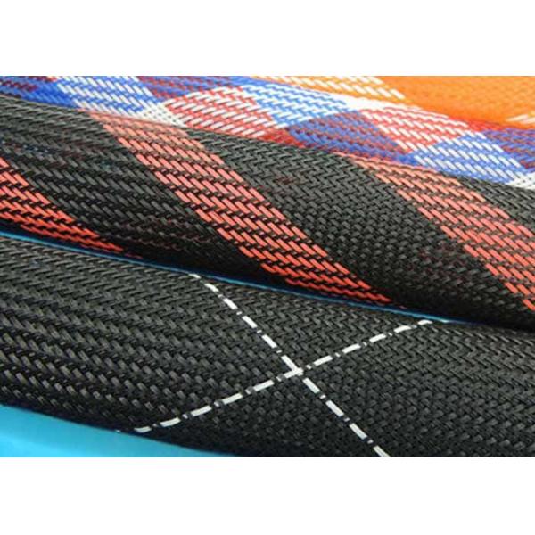 Quality Polyester Heat Shrinkable Braided Sleeving , Cable Protection Sleeve High Density for sale