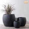 China Modern Planters Clay Flower Pots Patio Planters MGO Pot Planter Set Grey Planters for Outside factory