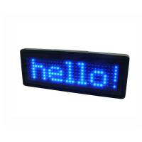China Scrolling LED Name Tag Blue color B729TB factory
