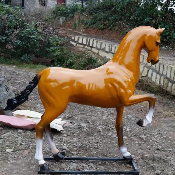 Quality Fiberglass Cow Statue Life Size Fiberglass Animal Sculptures for sale